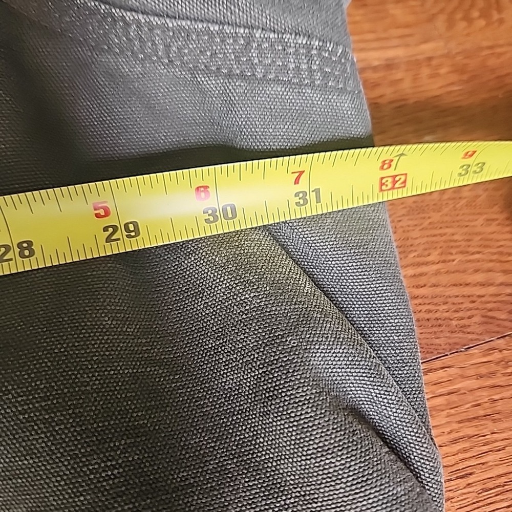 Vtg Carhartt Thrashed Moss Green Field Coat Men 3XL Work Grunge Industrial Grit - Picture 11 of 16